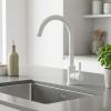 White Kitchen Faucet with Swivel Spout PEG8044-32